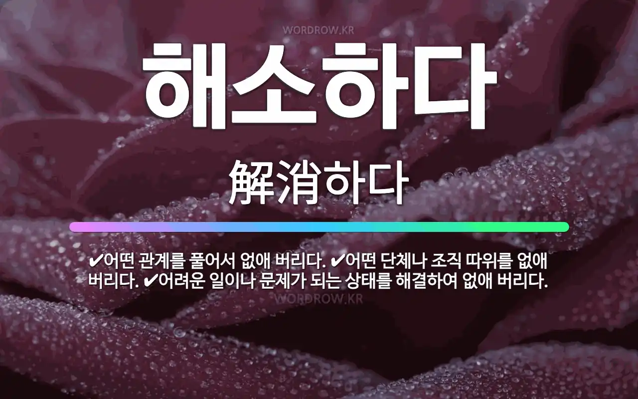 TOPIK 3급 핵심 어휘 불평등과 공정